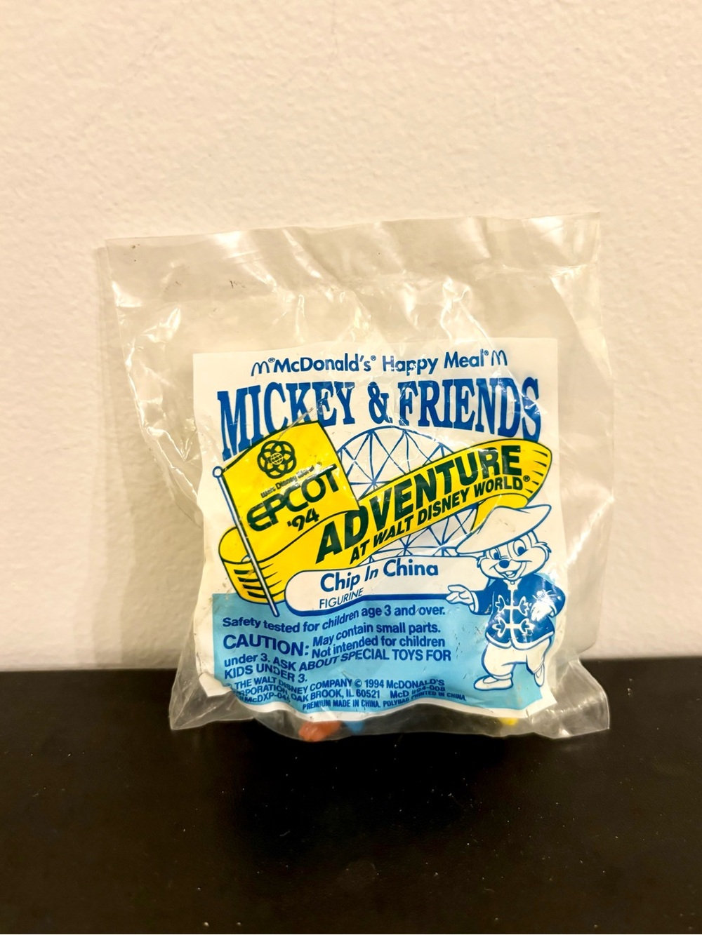 Vintage McDonald's Disney World Adventure - EPCOT 1994 - Chip in China
